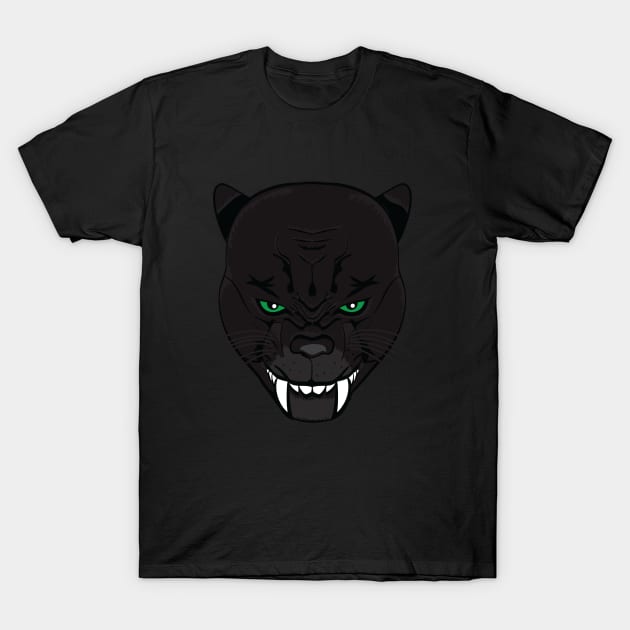 Evil Kitty Cat - Stealth Black T-Shirt by atomguy